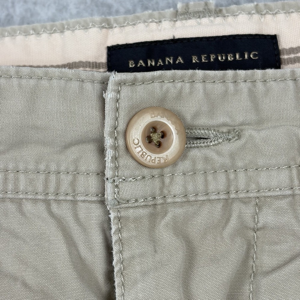 Vintage Banana Republic Pants Mens 32x32 Khaki Beige Baggy Distressed Grunge Y2K - Picture 4 of 16